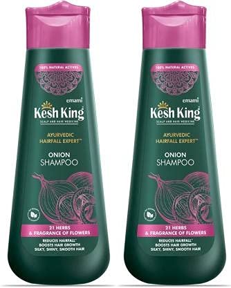 Kesh King Ayurvedic Onion Shampoo with 21 Herbs, Reduces Hairfall & Boost Hair Growth, 600ml
