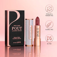 MyGlamm POUT by Karan Johar Intense Matte Plumping Lipstick - Dramatic Pout (Deep Pink Shade) | Highly Pigmented, Long Lasting, Lightweight, Creamy Matte Lipstick For Lip Makeup (4g)