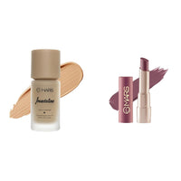 MARS High Coverage All Skin Type Liquid Foundation | Blemish Free & Blendable Foundation for Makeup (40ml) (SHADE-07) Creamy Matte Long Lasting Lipstick for Women (3.2 gm) (17-Sultry Samba)