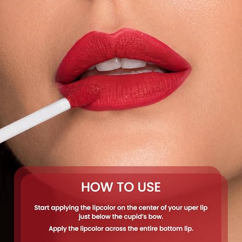 Seven Seas Mocha Lips Matte Liquid Lipstick | Non-Transfer Liquid Lipstick | 12 Hours Long Lasting | Highly Pigmented | Intense Color Payoff | Smudgeproof Liquid Lipstick for Women (202, 4ml)