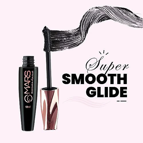 MARS Fabulash Volumising Mascara | Up to 18 Hours Stay | Waterproof with Intense Jet Black Color (12ml) (Pack of 3)