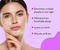 Urban Yog Acne Pimple Patch - Invisible Facial Stickers Cover With 100% Hydrocolloid, Pimple / Acne Absorbing Patch (Curvy Pimple Patch) - Pack Of 1