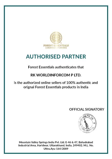 Forest Essentials Sun Fluid Sunscreen | SPF 50PA ++ | With Natural Zinc & Hyaluronic Acid | No White Cast, Lightweight | With Vitamin C | Protects from UVA/UVB Rays | for Oily, Dry, & Combination Skin