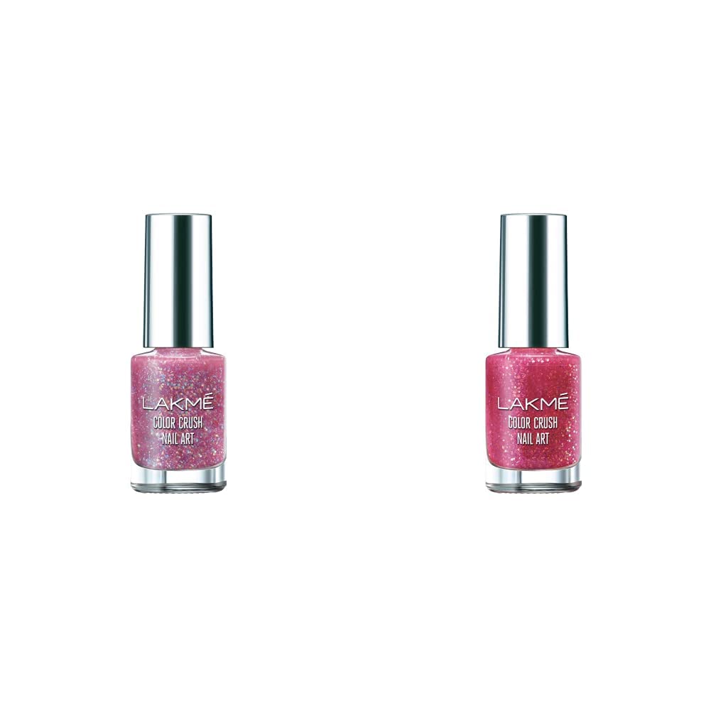 Lakmé Color Crush Nailart, S1, 6ml and Color Crush Nail Art, S5, 6ml Metallic Finish