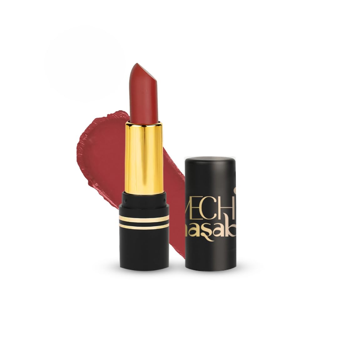 LoveChild Masaba Full Pocket Brown Lipstick, Long lasting Upto 6-Hours Hydrating & Nourishing Matte Bullet Lipsticks For Women, Hash Brown, 4g