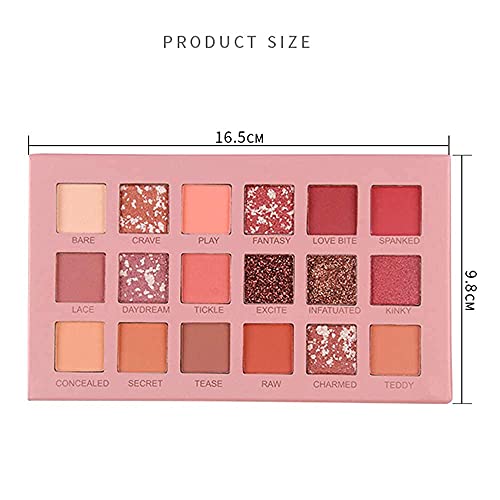 HUDA GIRL BEAUTY Nude Edition Eyeshadow 18 Color Palette, Shimmer and Matte Shades for Eye Makeup