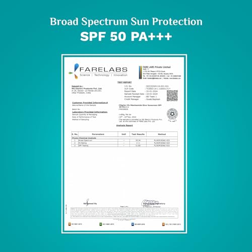 Pilgrim 2% Niacinamide Glow Sunscreen SPF 50 +++ for men and women with Spanish Squalane | Enhances Glow, Broad spectrum, Non-greasy, No white cast & Prevents Tanning | All skin types | 50 gm