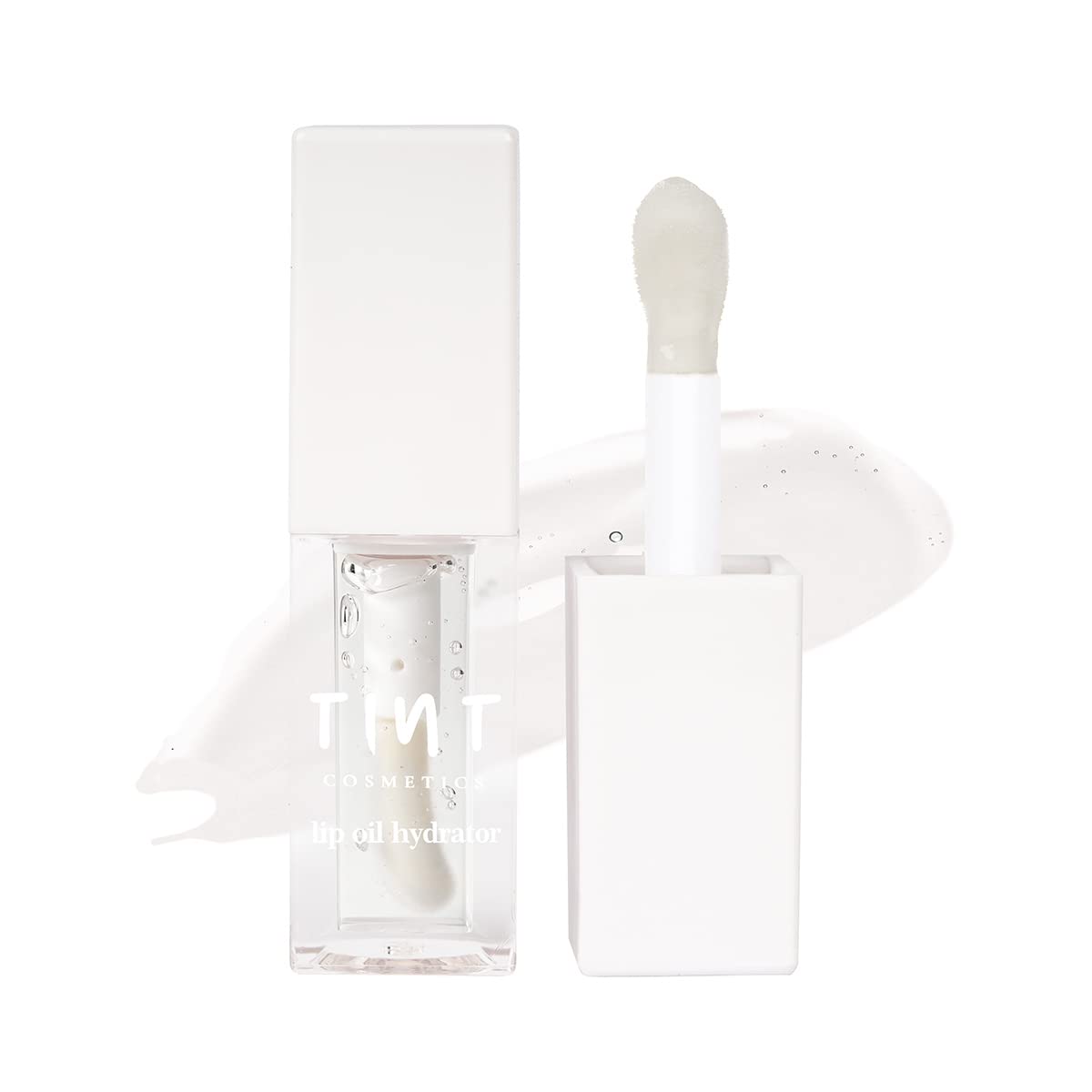 Tint Cosmetics 6ml Transparent Soft Natural Instant Hydrate Lip Oil For Dry & Chapped Lips, Light Weight, Long Lasting, Non Sticky, Moisturization & Nourishment For Girls & Women (Snow)