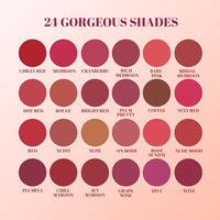Lakyou Beauty Color Secrets | Non-Transfer Matte Lipstick | Bold Red | Long Lasting Wear | 4g | (B03(Cranberry))