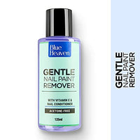Blue Heaven Gentle Nail Paint Remover, 125 ml&Blue Heaven Get Bold Matte Finish Eyeliner (Black, 7 ml)