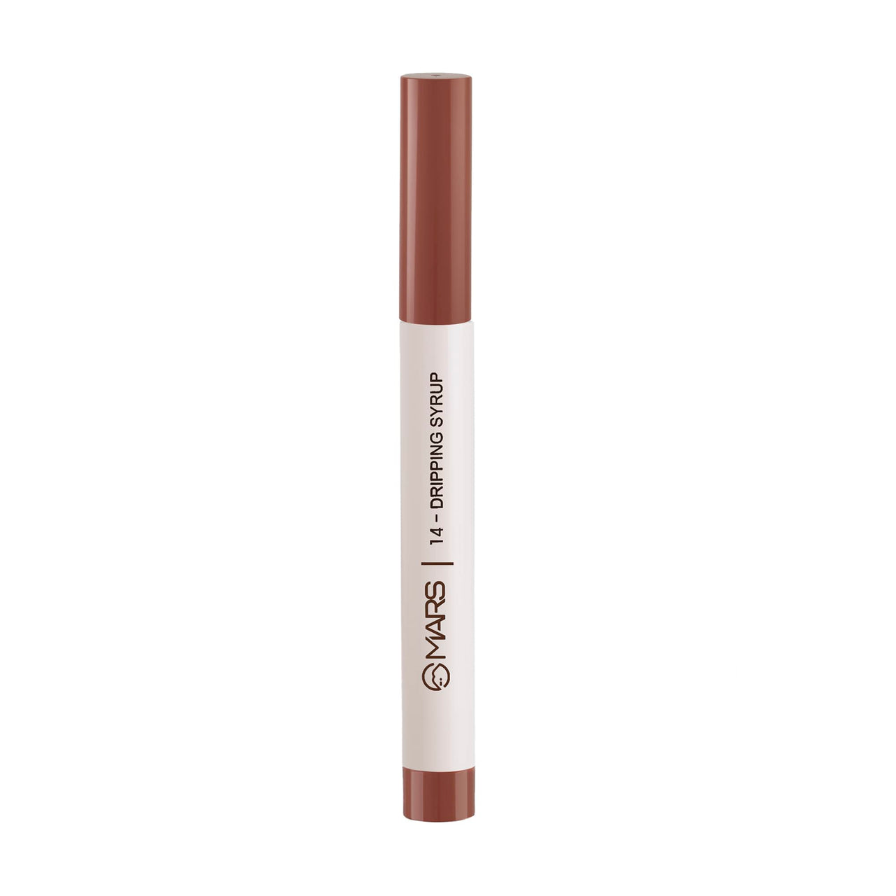 MARS Retractable Poppins Long Lasting Lip Crayon | Matte Finish | Smudge Proof & Kiss Proof Crayon Lipstick for Women (1.3 gm) (14-DRIPPING SYRUP)