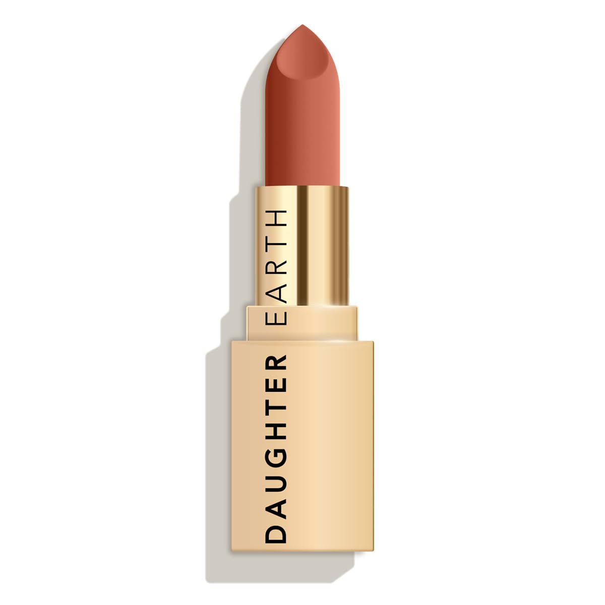 DAUGHTER EARTH Midnight Mocha Natural Lipstick | Vegan Plant Based Highly Pigmented Lip Color | Creamy Velvet Phytonutrient Lip Stick With Vitamin E & Bakuchiol | Natural With UV Protection | 4g
