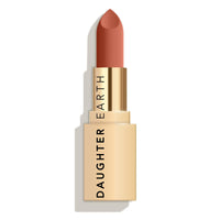 DAUGHTER EARTH Midnight Mocha Natural Lipstick | Vegan Plant Based Highly Pigmented Lip Color | Creamy Velvet Phytonutrient Lip Stick With Vitamin E & Bakuchiol | Natural With UV Protection | 4g