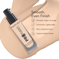 MARY JO K Full Coverage Foundation 01 – High Coverage, Long-Wearing Formula for a Flawless Complexion – Customizable, Matte & Radiant Finish – [30ml]