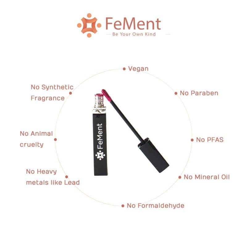 FeMent Clean Beauty Matte Liquid Lipstick For Women, Highly Pigmented, Long Lasting, TransferProof, Lip Makeup, Smudge Proof - 6.5 ML (SCANDALOUS)