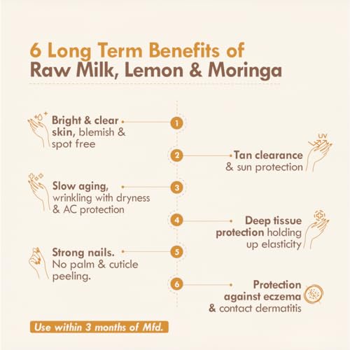 Nat Habit Lemon Moringa Hand Cream Fresh Whipped Hand Malai With Shea Butter For Men & Women, Hand Moisturization, Tan & Pigmentation, Chemical Free (30 ml)