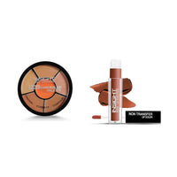 Insight Cosmetics Pro Concealer Palette-ConcealerConceal Correct Contour WaterProof (CR105-Concealer) Non Transfer Lip Color Matte Texture12Hrs Waterproof, 4ml(LG40-28)