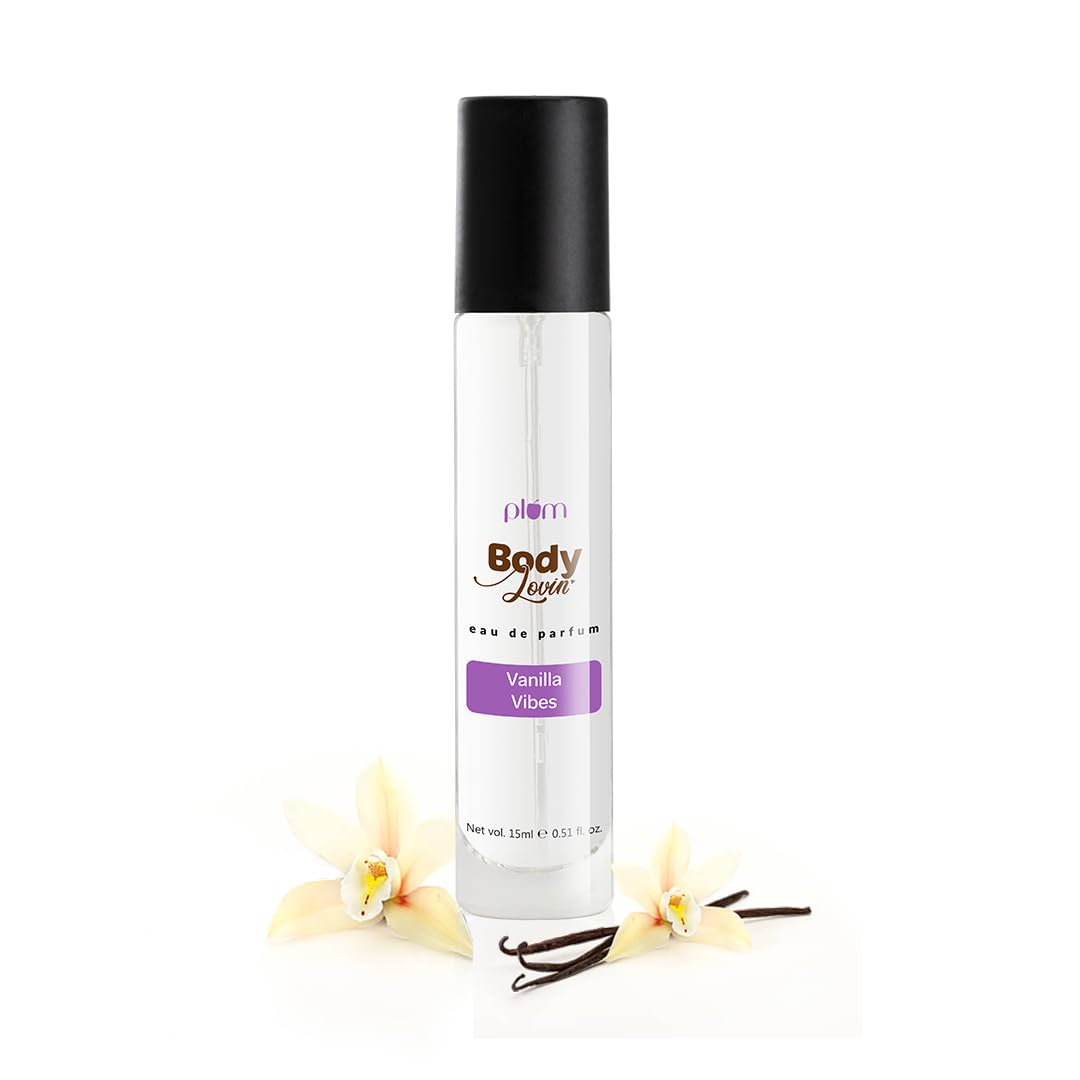 Plum Bodylovin' Perfume & Women's Deodorant Roll On Duo|Long Lasting Warm Vanilla Fragrance|Travel-Friendly Perfume|Controls Odor&Fades Underarm Darkness | Aluminium-Free Deodorant Roll-On, 2 count