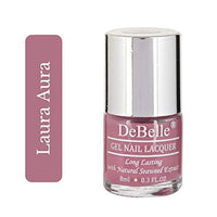 DeBelle Gel Creme Finish Nail Polish Laura Aura (Light Mauve), 8 Ml - Enriched With Natural Seaweed Extract, Cruelty Free, Toxic Free