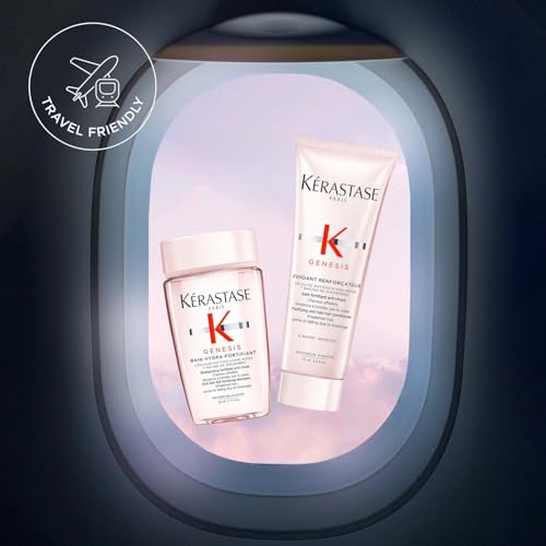 Kérastase, Genesis, Care Routine with Shampoo & Conditioner Trial Set for Fine and Brittle Hair, Against Hair Loss and Hair Breakage
