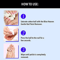 Blue Heaven Gentle Nail Paint Remover, 125 ml&Blue Heaven Get Bold Matte Finish Eyeliner (Black, 7 ml)