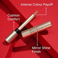 Swiss Beauty Select High On Shine Creamy Lipstick | With Mirror-shine finish | Enriched with Vitamin E | Shade- Red Mandate, 1g |