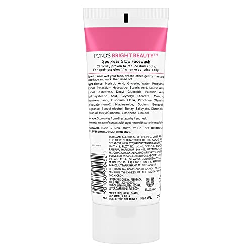 POND'S Bright Beauty Spotless Glow Facewash With Vitamin B3 200G (Pack Of 2)