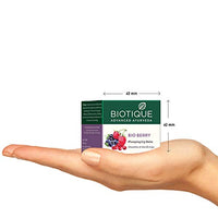 Biotique Bio Seaweed Revitalizing Anti Fatigue Eye Gel, 15G & Oily Bio Berry Plumping Lip Balm Smoothes & Swells Lips, 12G, Count 2