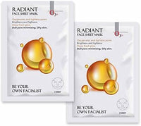 O3+ Facialist Radiant Face Sheet Mask for Oxygenates and tightens pores to reduce uneven skin tone (30g)