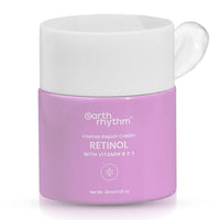 Earth Rhythm Retinol Night Cream For Glowing Skin Anti Aging Face Cream Enriched with Vitamin B, C, & E Reduce Fine Lines & Wrinkles For All Skin Type - 30ml