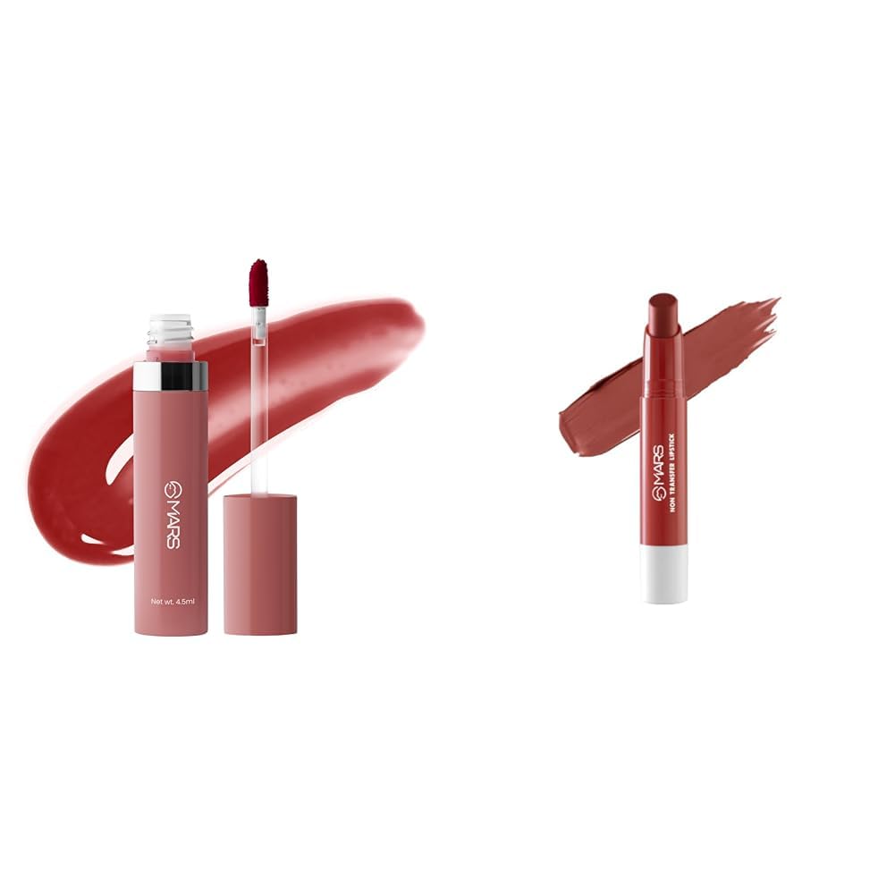 MARS Drip Lip Mist for Women (4.5 ml) (05-Cranberry Drip) Matte Super Stay Lipstick | Up to 12 Hours Long Lasting | Smudge Proof and Waterproof Lipstick for Women (2.6 gm) (01-BLOOM)