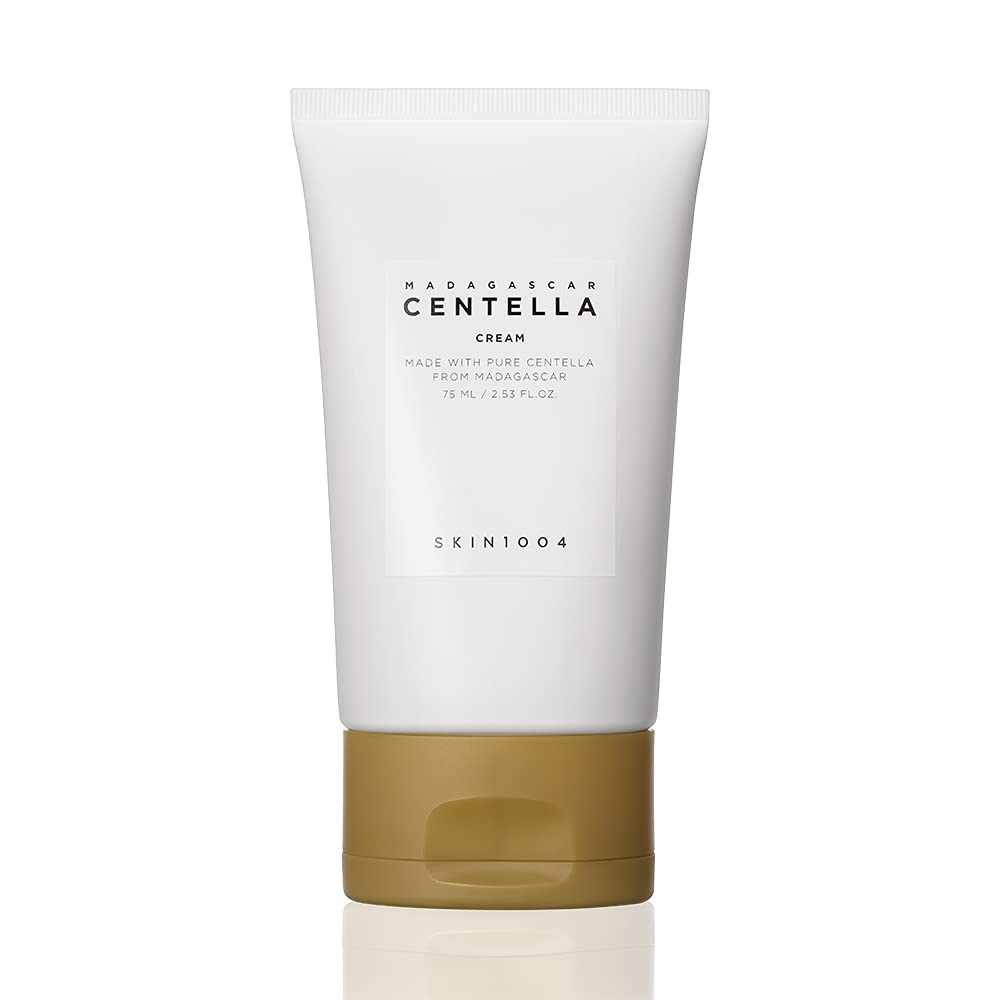 SKIN1004 Madagascar Centella Cream 2.53 fl.oz Organic Ingredients Moisturizing Brightening Wrinkle Care, 75 ml