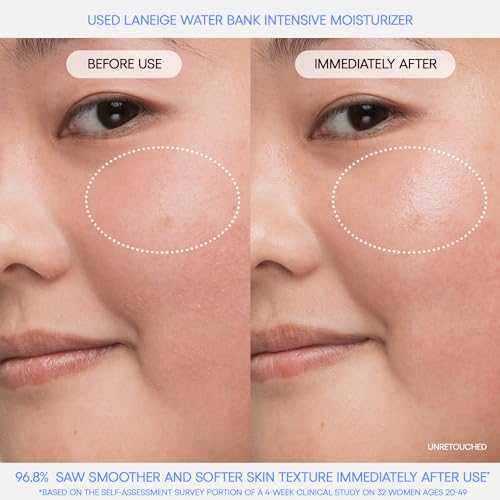 LANEIGE Water Bank Hyaluronic Acid Intensive Moisturizer Cream for Extreme Dry Skin | Moisturizer for Face | Lightweight Formula | Face Cream for Men and Women | Korean Skincare-20ml