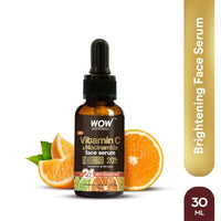 WOW Skin Science Brightening 20% Vitamin C Face Serum | Boost Collagen and Elastin for Anti aging, Skin Repair | For Dark Circles, Fine Lines | Glowing Skin | Hydrates | 30 ml