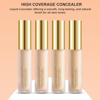 Lakyou Beauty High Coverage Liquid Concealers | Lightweight | Full Coverage | Smooth Finish | Long Lasting | Shade-01(White Ivory) | 5.5ml