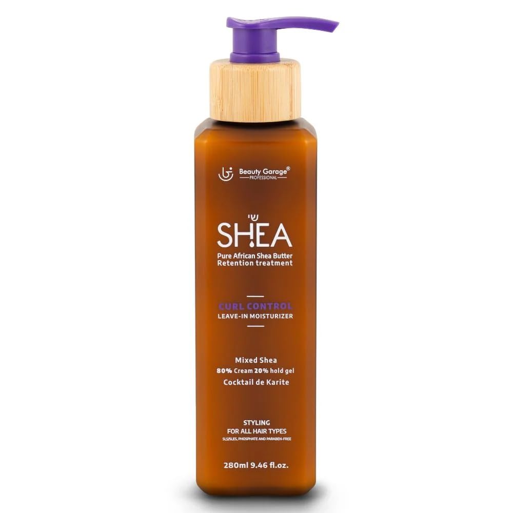 Beauty Garage Shea Curl Control Leave In Moisturizer 80% Cream 20% Hold Gel 280ml