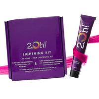 2.Oh! Italian- Fuchsia Pink Hair Color DIY Kit | Semi Permanent Hair Color + Hair Bleach for Hair Color | Hair Highlights for Women & Men | Hair Bleach with Plex & Argan oil| Lightening Kit