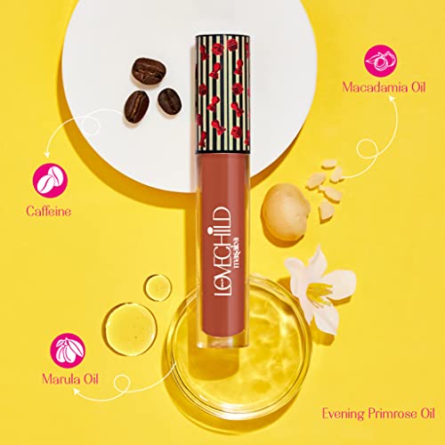 LoveChild Masaba Game On! - Get Rollin - Mad Matte Liquid Lipstick, Rustic-Brown Velvet Smooth, Non-Sticky, Hydrating & Moisturising, Lipsticks For All Skin Tones, 5Ml