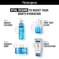 Neutrogena Hydro Boost Hyaluronic Acid Face Moisturizer 50ml | 24 hours long lasting Hydration | Oil free non sticky light water gel fast absorbing| Daily use | All Skin Types | For Men & Women 50g
