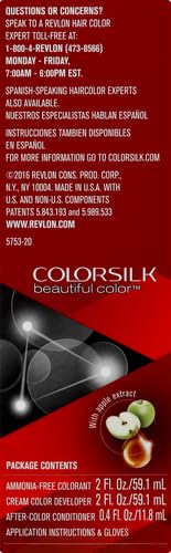 Revlon Colorsilk Beautiful Color, Permanent Hair Color with Keratin, 40ml + 40ml + 11.8ml - 20 Brown Black (Pack of 1)