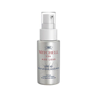 Mitchell USA Ageless Age Prevention SPF 45 - Anti-aging Sunscreen for Face| Protection from UVA,UVB | For Smooth & Soft Skin| Vitmain E, Soyabean Extract, Grapes Seed Extract |All Skin Types| Mens and Women| 50ml