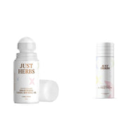 Just Herbs Female Amber Under Arm Roll On Spray Deodorant - 50 Ml & Long Lasting- Phthalate-Free Formula,150 Ml (Floral Fiesta) Combo, 2 Count