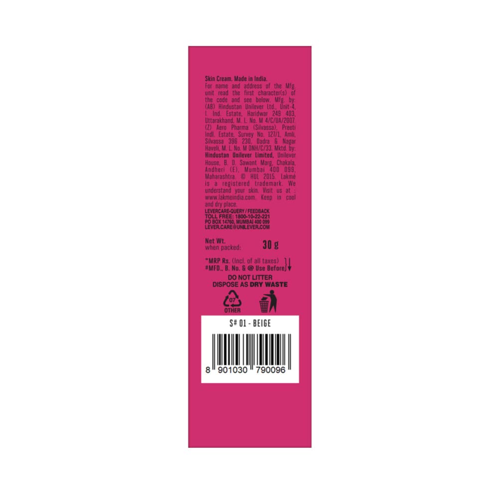 Lakmé Sun Expert SPF 50 Gel, 100 g & 9 To 5 Complexion Care Face CC Cream, Beige, SPF 30, Conceals Dark Spots & Blemishes, 30 g