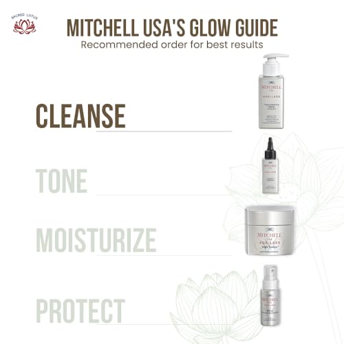 Mitchell USA Papaya Brightening Cleanser Anti Aging Face Wash, Cleanses Dirt, Removes Makeup and Brightens Complexion With Papaya Enzymes, Lotus Seed Extracts, for Unisex All Skin Type, 100ml