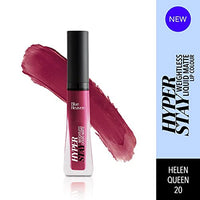 Blue Heaven Hyper Stay Weightless Liquid Matte Lipstick | Long-lasting & Smudge Proof | Non-Transfer Matte Lipstick for Women| Helen Queen-20 | 6ml