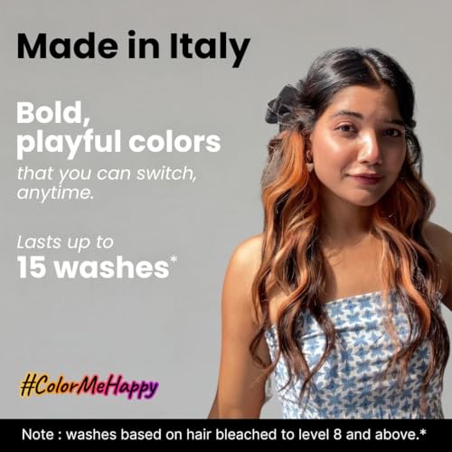 2.Oh! Italian- Orange Hair Color For Women & Men | Ammonia-Free DIY Semi Permanent Hair Color | Enriched with Argan Oil | Lasts upto 12-15 Washes