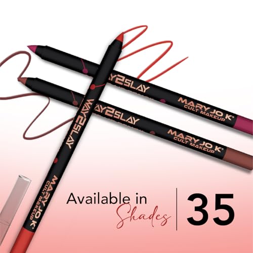 MARY JO K Matte Lip Pencil - Clay - HD Finish, Soft Texture, No Smudging - [Quantity]
