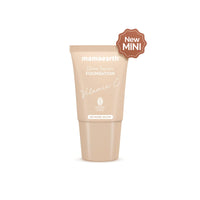 Mamaearth Glow Serum Foundation Mini Tube With Vitamin C & Turmeric For 12-Hour Long Stay- 18 Ml L 12-Hour Long Stay | 2X Instant Glow (Nude Glow), Full, Matte