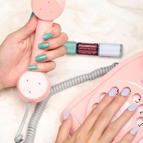 Typsy Beauty 2 In 1 Gel Nail Polish | Blue & Green | Quick Drying | Glossy Finish | Long Lasting | Chip Resistant |10 ml