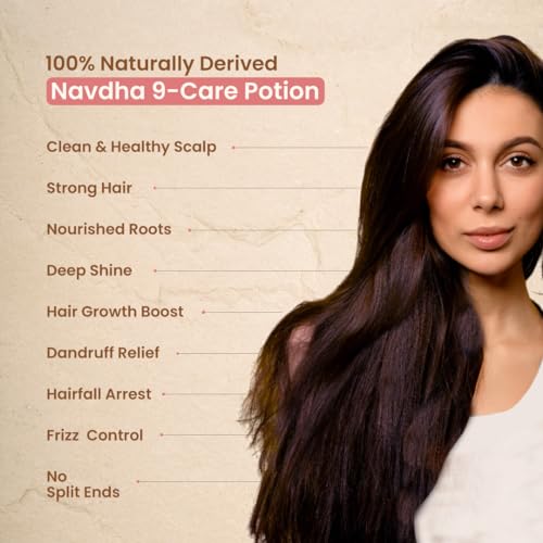 Nat Habit Sulfate-Free Natural Five Oils Hibiscus Hair Growth Shampoo, Navdha Shampoo for Women and Men (Pack of 2 X 250ml)